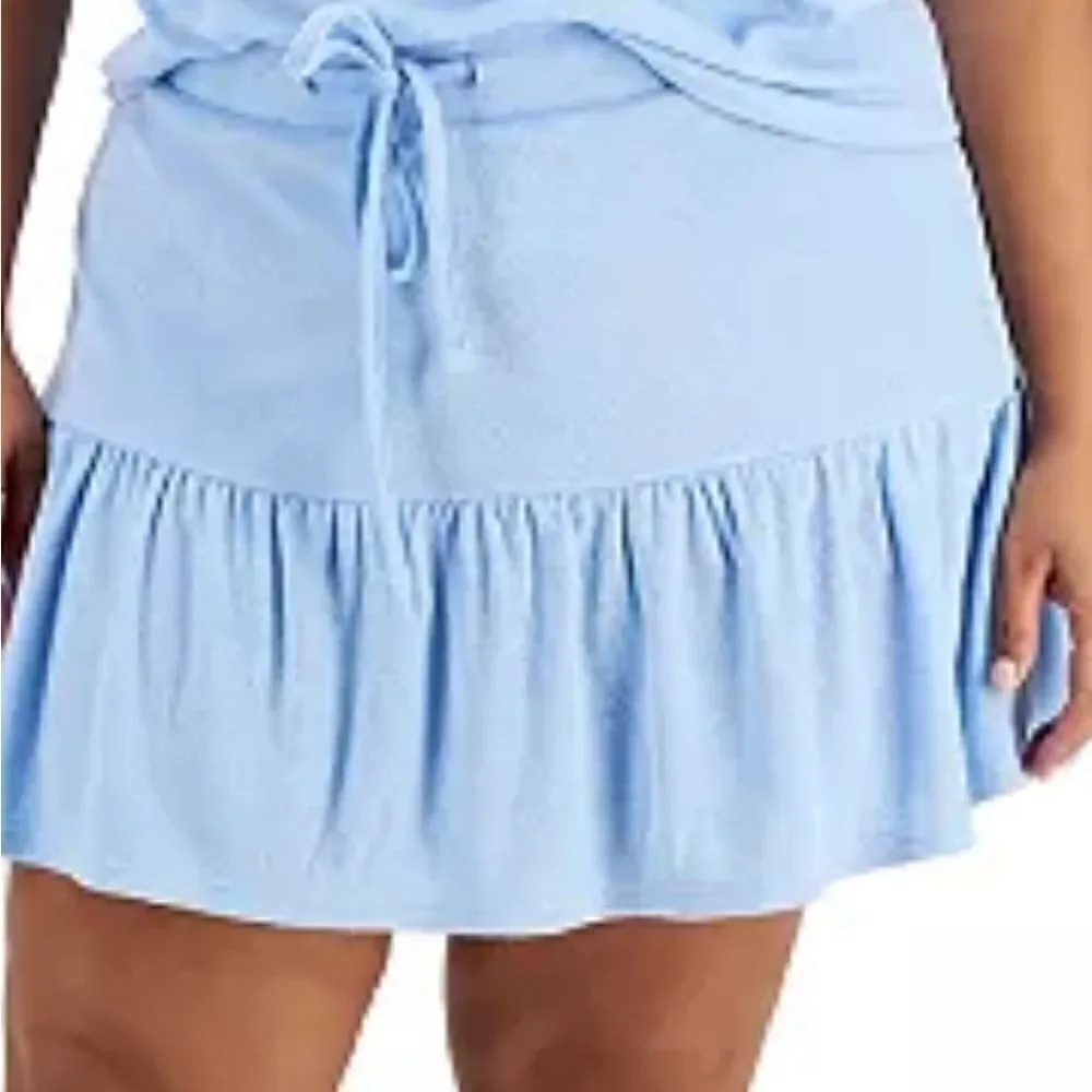Terry Cloth Mini skirt.
